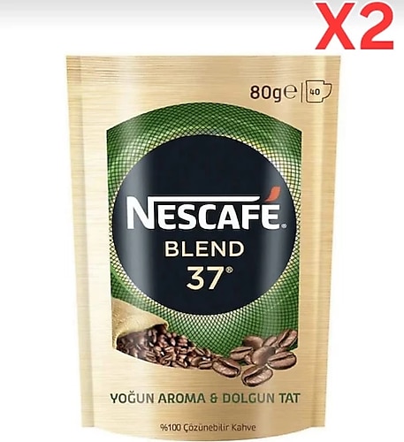 Nescafe Gold Blend 37 Granül Kahve 80 gr 2'li