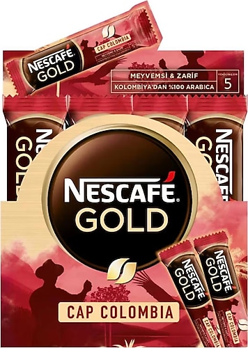 Nescafe Gold Colombia Kahve 2G (25 Li X 40 Kutu)