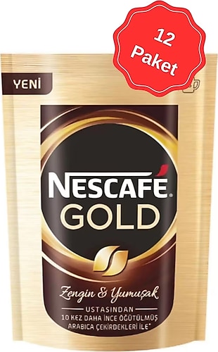 Nescafe Gold Cozunebilir Kahve 150G X 12 Adet
