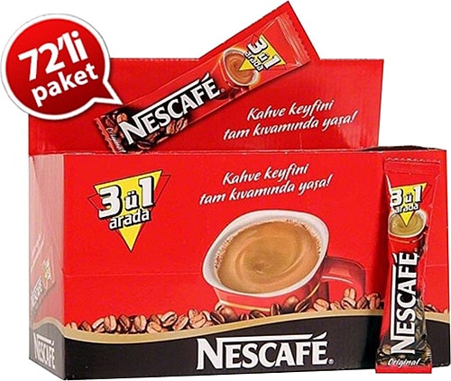 Nescafe Original 3'ü 1 Arada 72x17.5 gr