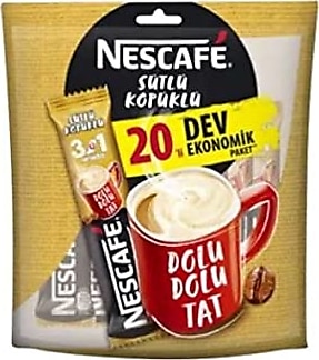 Nescafe Sütlü Köpüklü 3'ü 1 Arada 20x17.4 gr