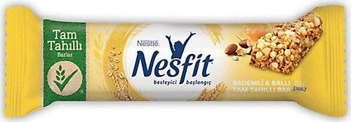 Nesfit Ballı Bademli 23.5 gr 16'li Paket Tam Tahıllı Bar