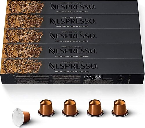 Nespresso Ispirazione Genova Livanto Kapsül Kahve 10'lu 5 Adet