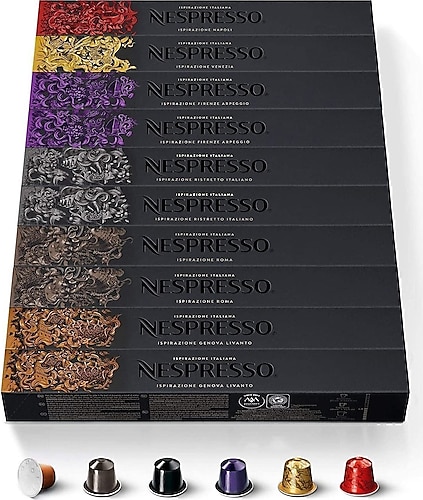 Nespresso Italyan Ilham Seçimi 10 Kutu (100 Kapsül)