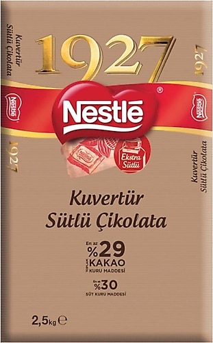 Nestle 1927 Sütlü Kuvertür Çikolata 2.5 kg