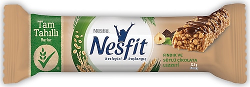 Nestle 22.5 gr Sütlü Çikolatalı Fındık Aromalı Tam Tahıllı Bar