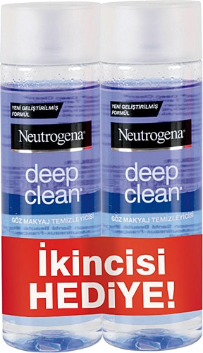 Neutrogena Deep Clean 125 ml 2'li Paket Göz Makyajı Temizleyicisi