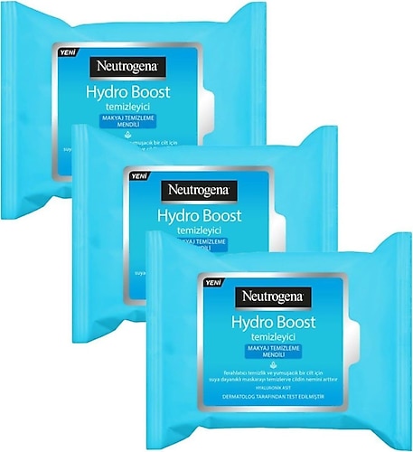 Neutrogena Hydro Boost 25'li 3 Adet Makyaj Temizleme Mendili