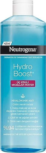 NEUTROGENA  Hydroboost 3 Etkili Micellar Makyaj Temizleme Suyu 400ml
