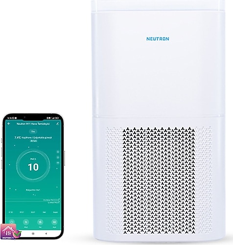 NEUTRON Air Purifier Hepa Filtre Akıllı Hava Temizleyici Beyaz