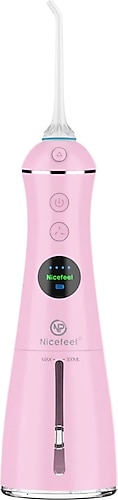 Nicefeel FC1596 Taşınabilir Masajlı Profesyonel Ağız Duşu Pembe