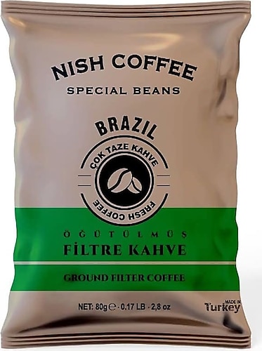 Nish Brazil Filtre Kahve 80 gr