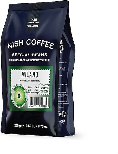 Nish Espresso Milano 250 gr Çekirdek Kahve