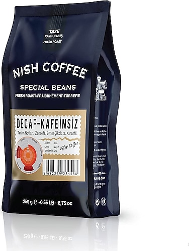 Nish Special Beans Decaf Kafeinsiz Filtre Kahve 250 gr