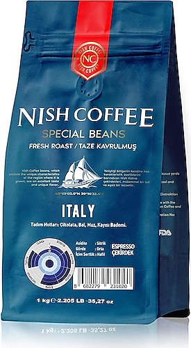 Nish Special Beans Italy Espresso Kahve 1 kg
