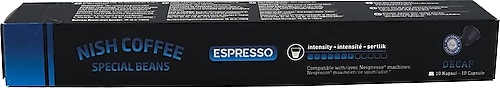 Nish Special Beans Nespresso Uyumlu Decaf 7 Kapsül Kahve 10'lu