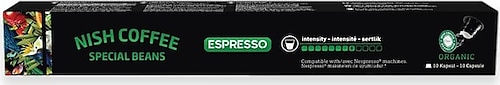 Nish Special Beans Nespresso Uyumlu Organik 8 Kapsül Kahve 10'lu