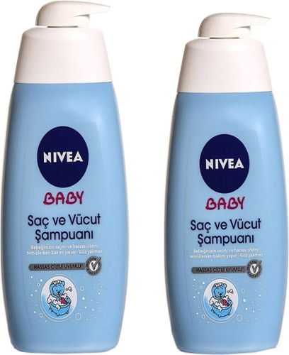 Nivea Baby Saç ve Vücut Şampuanı 500 ml 2 Adet
