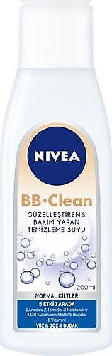 Nivea BB Clean Normal Cilt 200 ml Güzelleştiren Temizleme Suyu