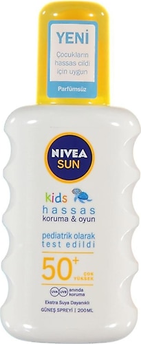 Nivea Bebek ve Çocuklar için Hassas Koruyucu 50 Faktör Güneş Spreyi 200 ml