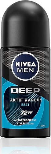 Nivea Deep Beat Aktif Karbon Erkek Roll-On 50 ml