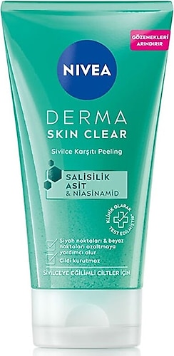 Nivea Derma Skin Clear Sivilce Karşıtı Yüz Temizleyici Peeling 150 ml