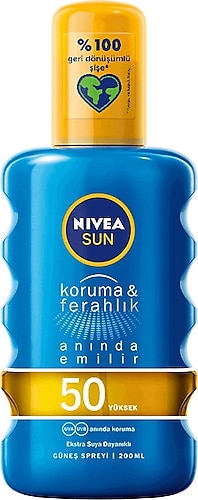 Nivea Koruma & Ferahlık 50 Faktör Güneş Spreyi 200 ml