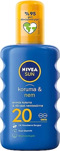 Nivea Koruma & Nem 20 Faktör Güneş Spreyi 200 ml