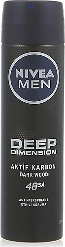 Nivea Men Deep Dimension Aktif Karbon Erkek Deodorant 150 ml