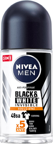 Nivea Men Invisible Black & White Güçlü Etki Erkek Roll-On 50 ml