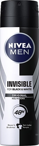 Nivea Men Invisible Black & White Original Erkek Deodorant 150 ml