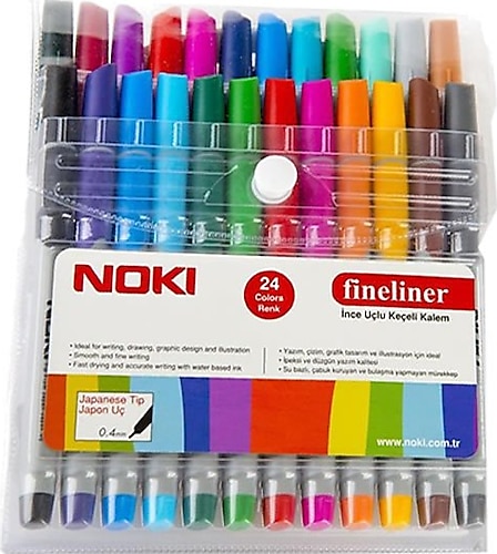Noki Fineliner 24 Renk Keçeli Kalem