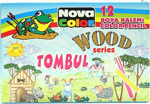 Nova Color 12 Renk Yarım Boy Tombul Boya Kalemi NC-405