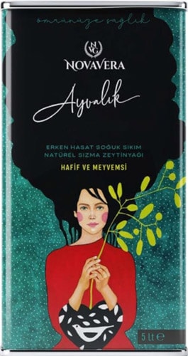 NovaVera Ayvalık Erken Hasat Natürel Sızma Zeytinyağı 5 lt