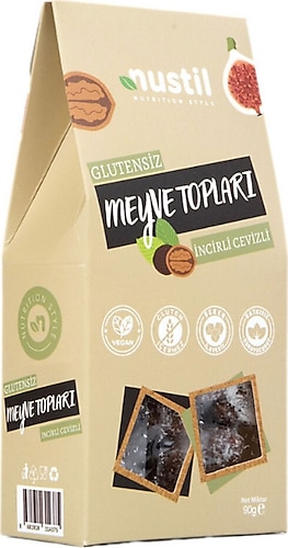 Nustil Glutensiz İncirli Cevizli Meyveli Topları 90 gr
