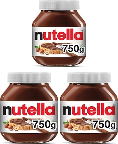 Nutella Kakaolu Fındık Kreması 750 gr 3'lü