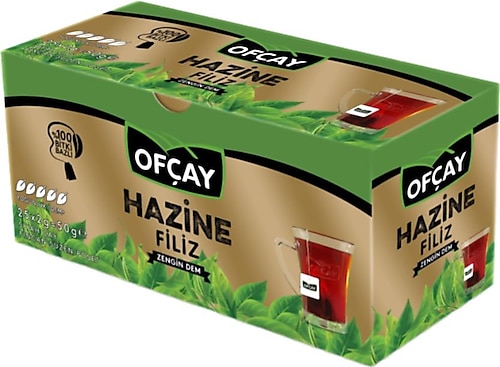 Ofçay Hazine Filiz Zengin Dem 25'li Bardak Poşet Çay