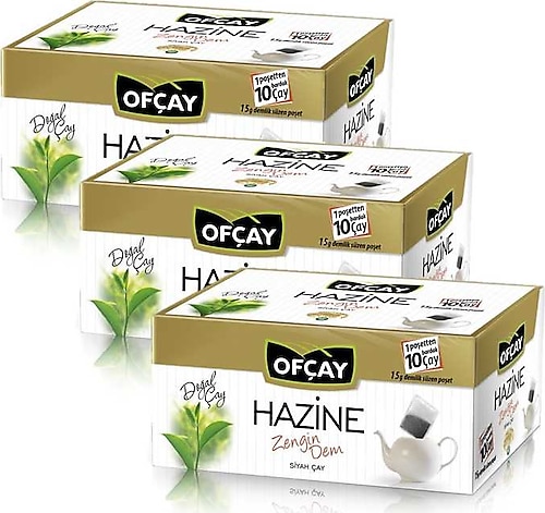 Ofçay Hazine Zengin Dem 15 gr 30'lu 3 Adet Demlik Poşet Çay