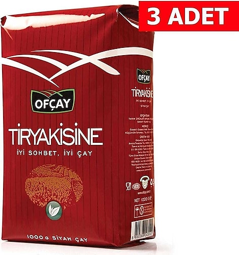 Ofçay Tiryaki 1 kg 3'lü Çay