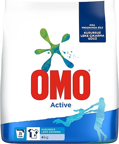 Omo Active 26 Yıkama 4 kg Toz Deterjan