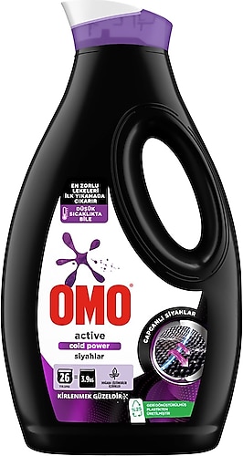 Omo Active Cold Power Siyahlar için Sıvı Deterjan 1.69 lt
