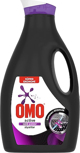 Omo Active Cold Power Siyahlar için Sıvı Deterjan 2.47 lt