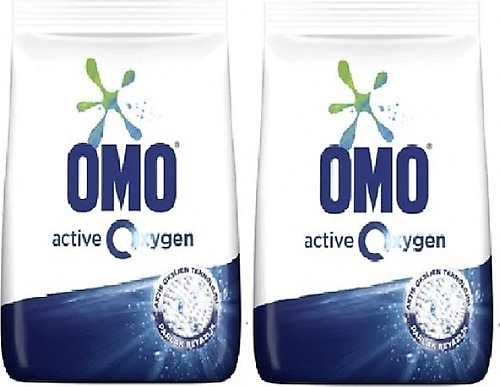 Omo Active Oxygen Parlak Beyazlık 4.5 kg 2'li Toz Deterjan