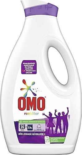 Omo Renkliler için Sıvı Deterjan 26 Yıkama 1.69 lt