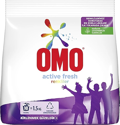 Omo Renklilere Özel Çamaşır Deterjanı Toz 1,5 kg