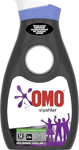 Omo Siyahlar için Sıvı Deterjan 14 Yıkama 910 ml