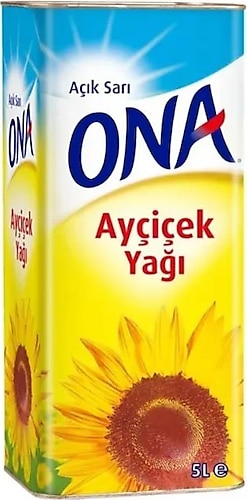 Ona Ayçiçek Yağı 5 lt Teneke