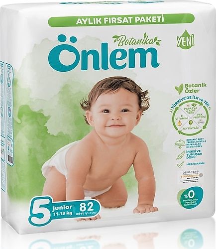 Önlem Botanika 5 Numara Junior 82'li Bebek Bezi