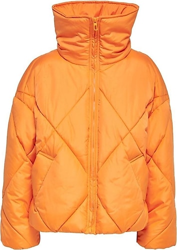 Only 15242558 Turuncu Kadın Kapitone Mont
