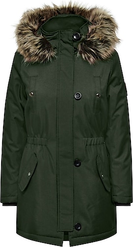 Only Irish Fur Winter 15213755 Kapüşonlu Kürklü Kadın Parka